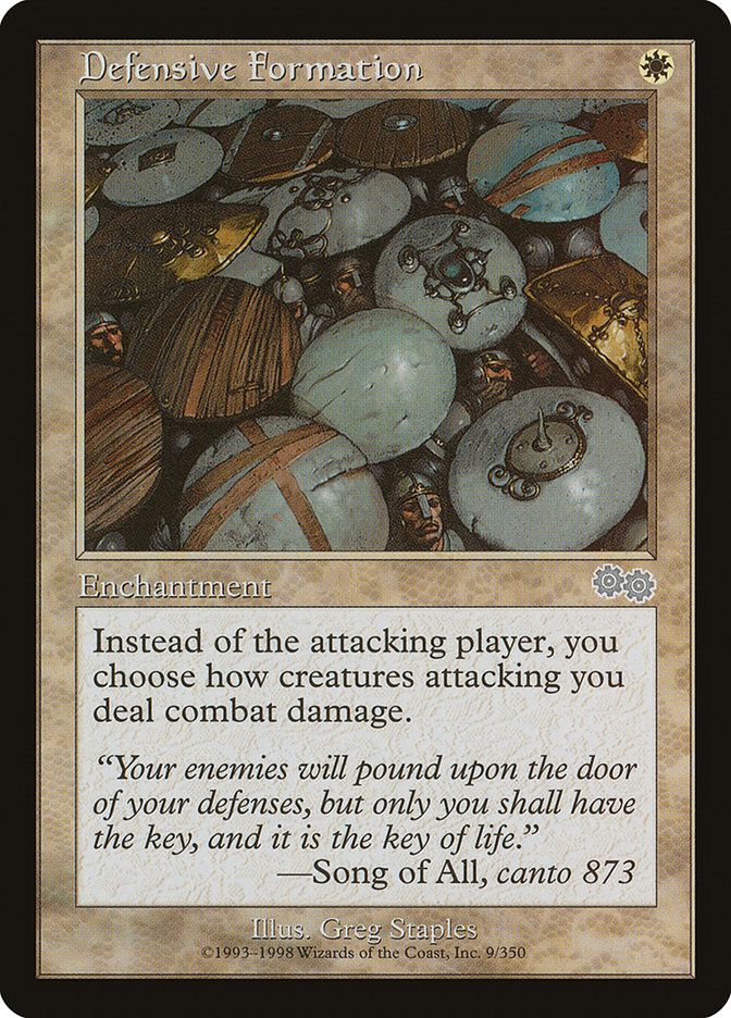 Carta MTG-Defensive Formation-Saga di Urza-N.009-EN-Good-Uncommon