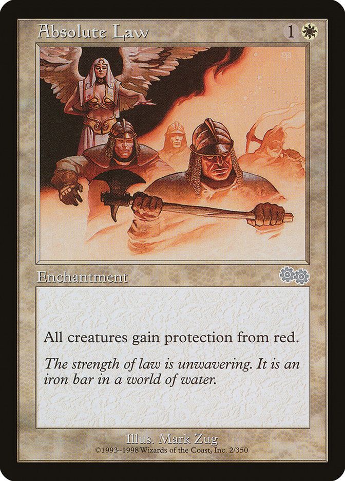 Carta MTG-Legge Assoluta-Saga di Urza-N.002-ITA-EX-Uncommon