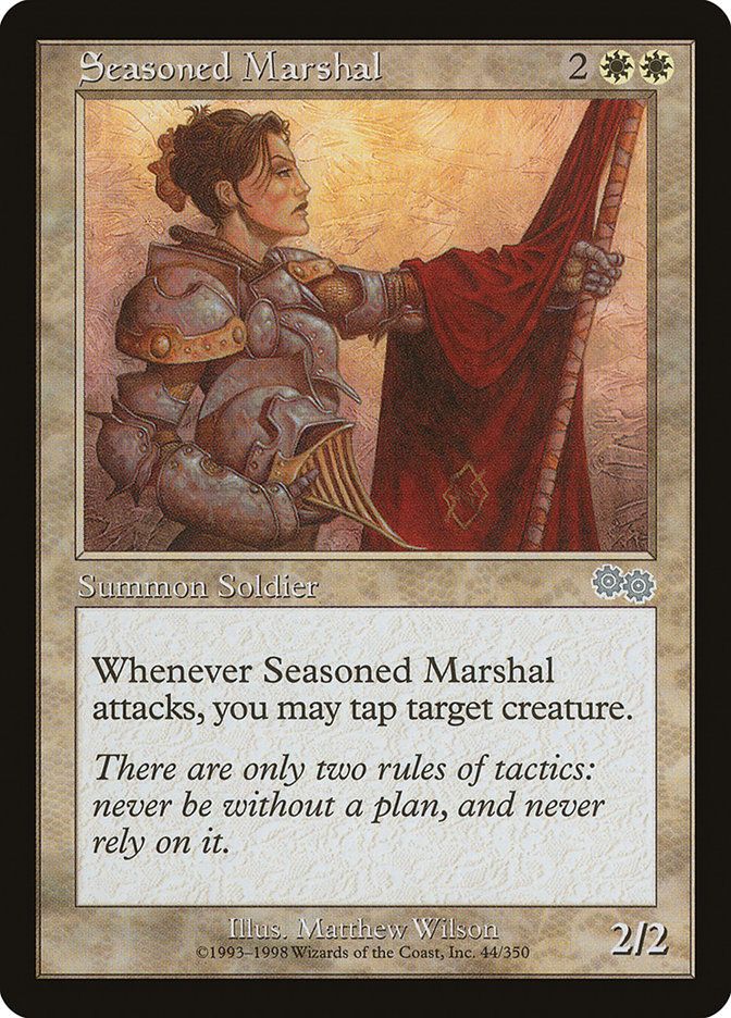 Carta MTG-Maresciallo Veterano-Saga di Urza-N.044-ITA-EX-Uncommon