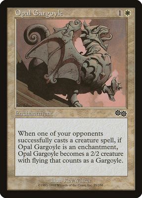Carta MTG-Gargoyle Opalino-Saga di Urza-N.025-ITA-Good-Common Carta MTG-Gargoyle Opalino-Saga di Urza-N.025-ITA-Good-Common