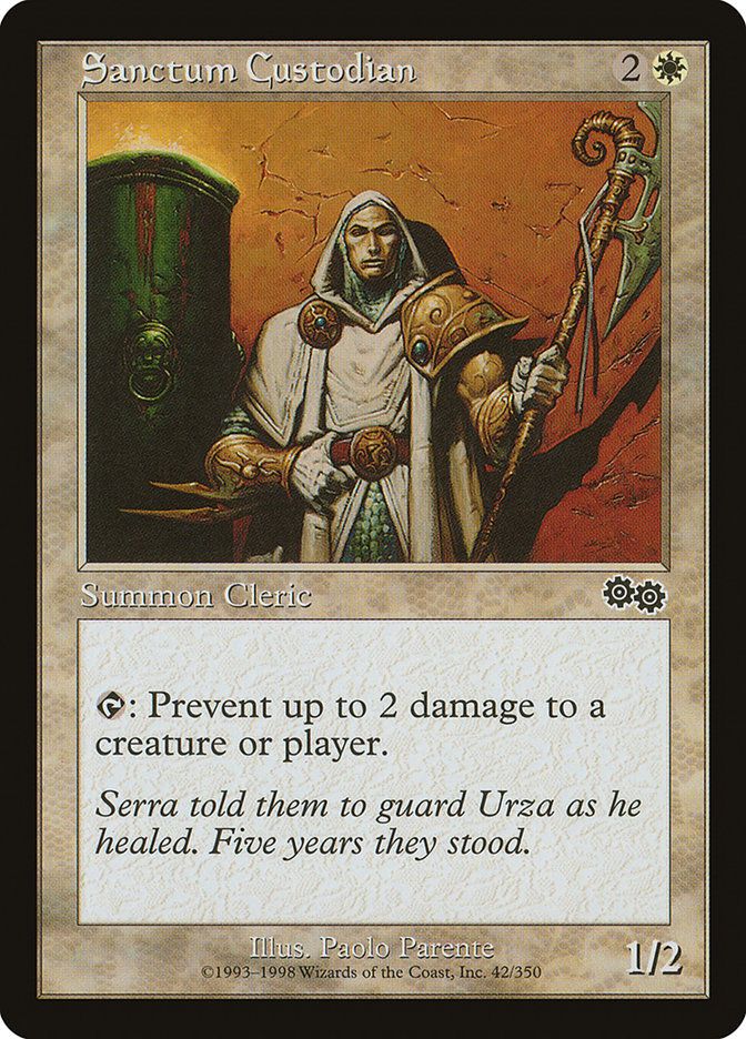 Carta MTG-Custode del Santuario-Saga di Urza-N.042-ITA-Good-Common