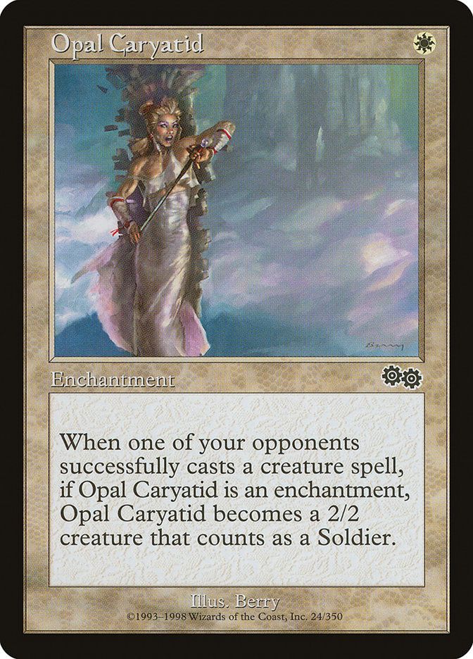 Carta MTG-Opal Caryatid-Saga di Urza-N.024-EN-Good-Common