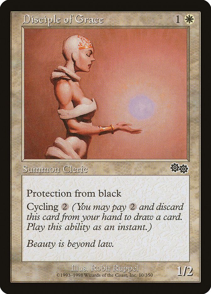 Carta MTG-Disciple of Grace-Saga di Urza-N.010-EN-EX-Common