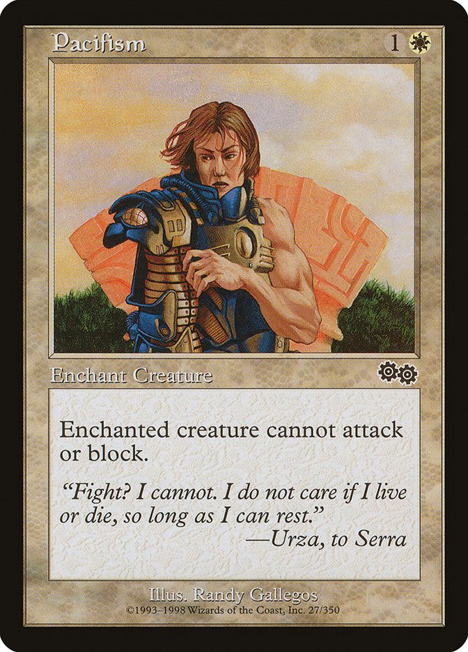 Carta MTG-Pacifismo-Saga di Urza-N.027-ITA-EX-Common