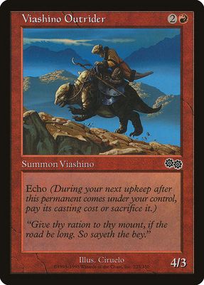 Carta MTG-Viashino Outrider-Saga di Urza-N.223-EN-LP-Common