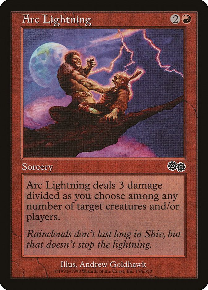 Carta MTG-Arc Lightning-Saga di Urza-N.174-EN-LP-Common