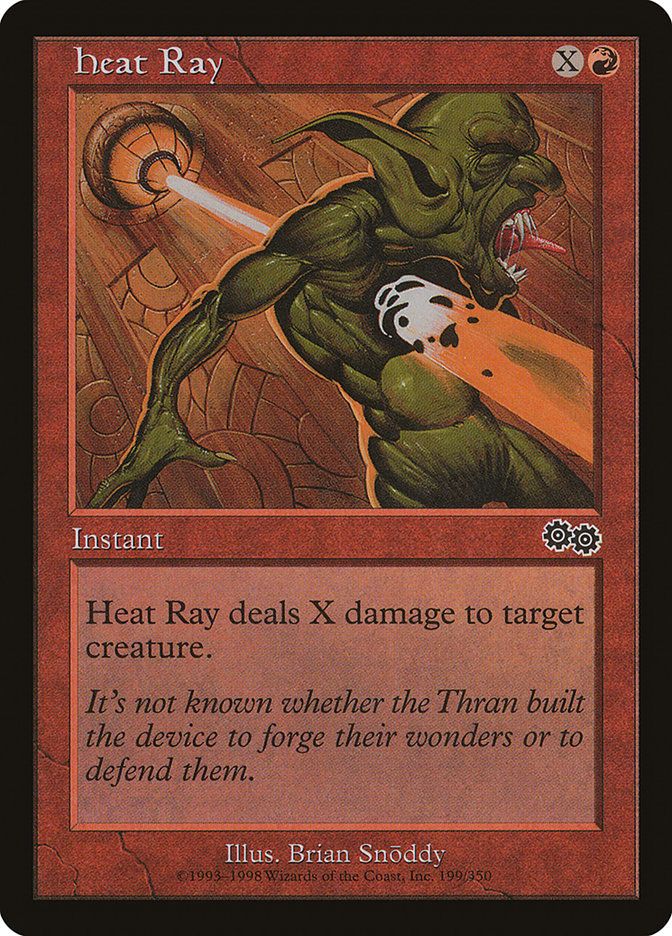 Carta MTG-Heat Ray-Saga di Urza-N.199-EN-LP-Common