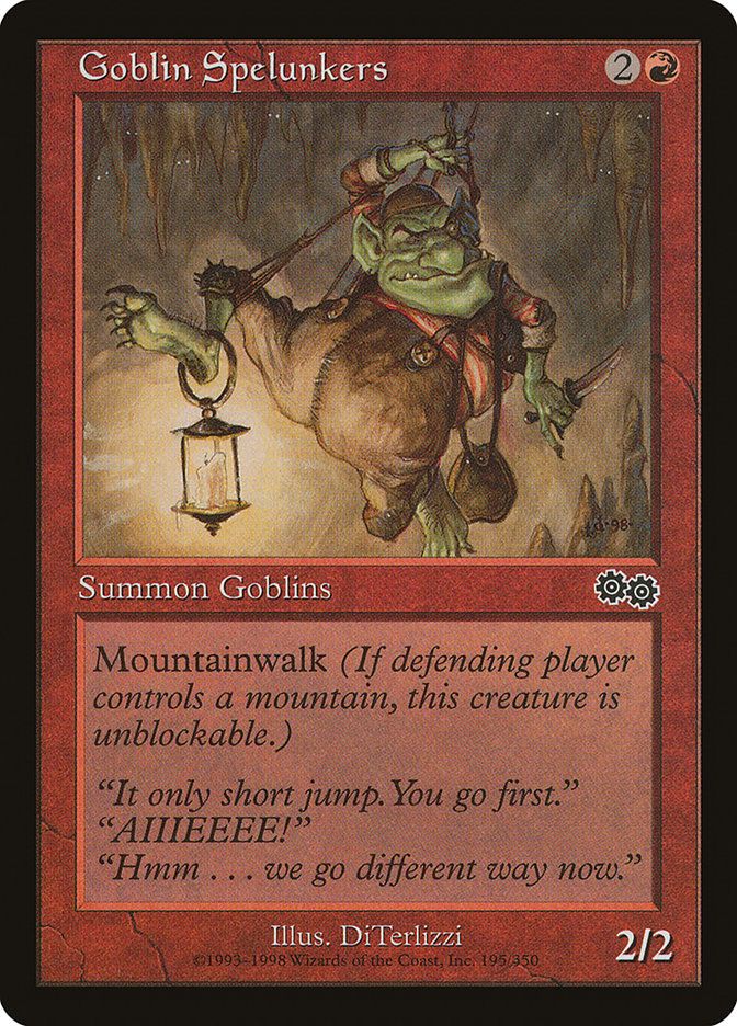 Carta MTG-Goblin Speleologi-Saga di Urza-N.195-ITA-EX-Common