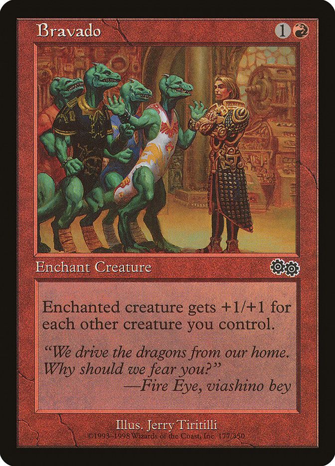 Carta MTG-Bravado-Saga di Urza-N.177-EN-Good-Common