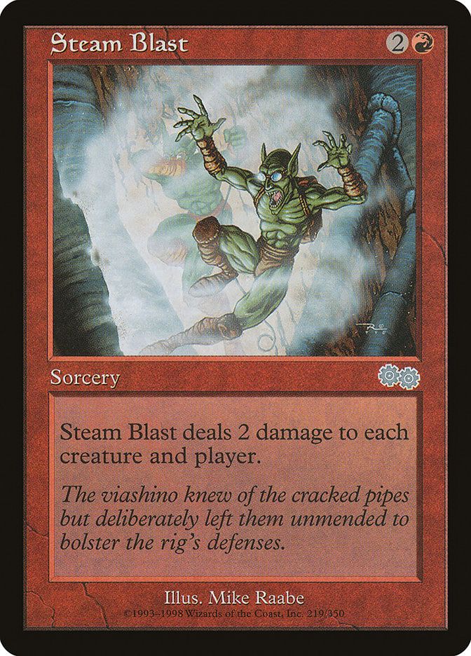 Carta MTG-Esplosione di Vapore-Saga di Urza-N.219-ITA-Good-Uncommon