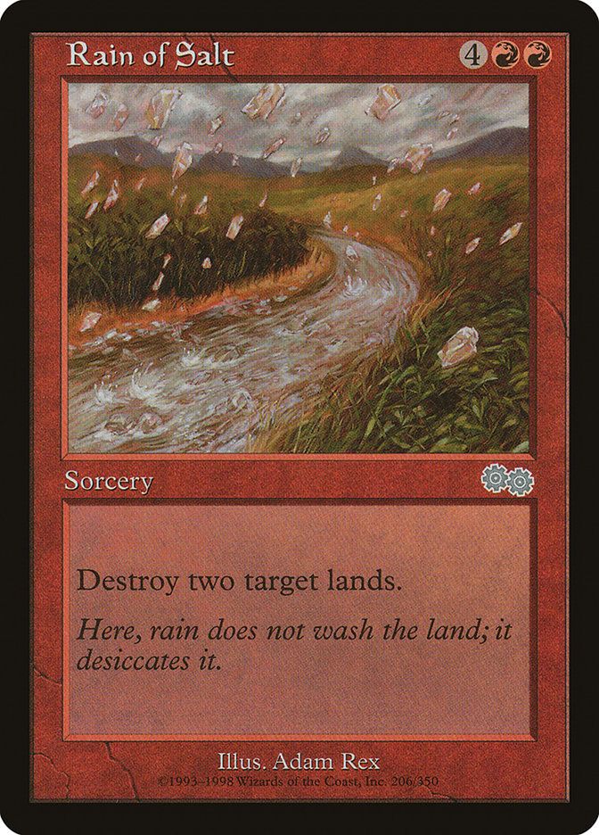 Carta MTG-Rain of Salt-Saga di Urza-N.206-EN-LP-Uncommon