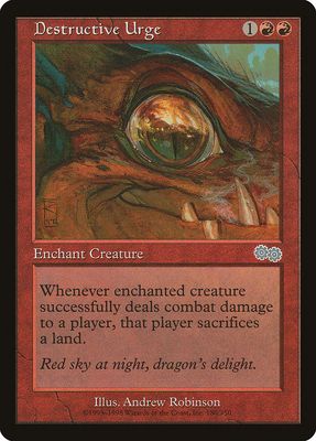 Carta MTG-Impulso Distruttivo-Saga di Urza-N.180-ITA-EX-Uncommon
