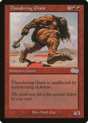 Carta MTG-Thundering Giant-Saga di Urza-N.221-EN-Good-Uncommon Carta MTG-Thundering Giant-Saga di Urza-N.221-EN-Good-Uncommon