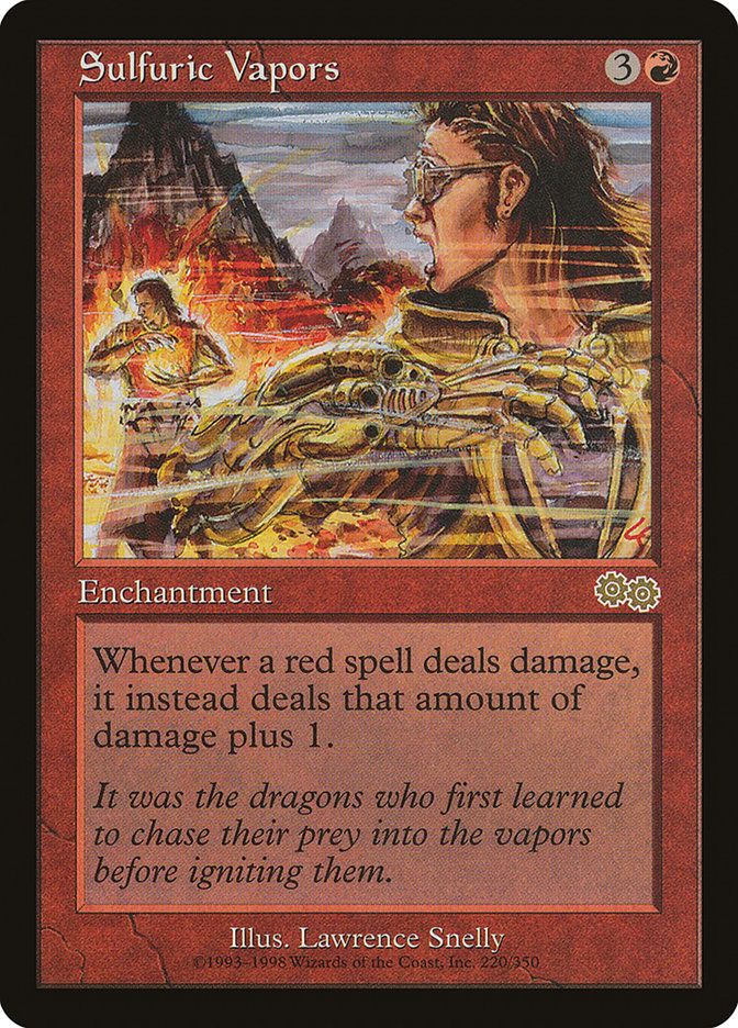 Carta MTG-Vapori Solfurei-Saga di Urza-N.220-ITA-Good-Rare