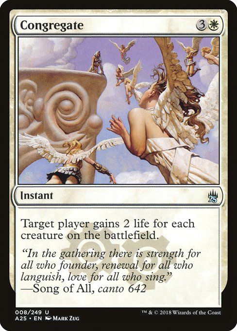 Carta MTG-Congregate-Masters 25-8-EN-NM-U Foil