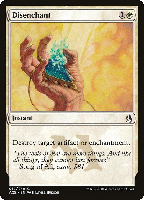 Carta MTG-Disenchant-Masters 25-12-EN-NM-C
