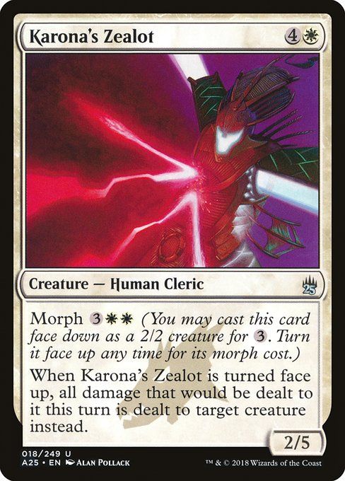 Carta MTG-Karona's Zealot-Masters 25-18-EN-NM-U
