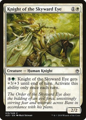 Carta MTG-Knight of the Skyward Eye-Masters 25-19-EN-NM-C Carta MTG-Knight of the Skyward Eye-Masters 25-19-EN-NM-C
