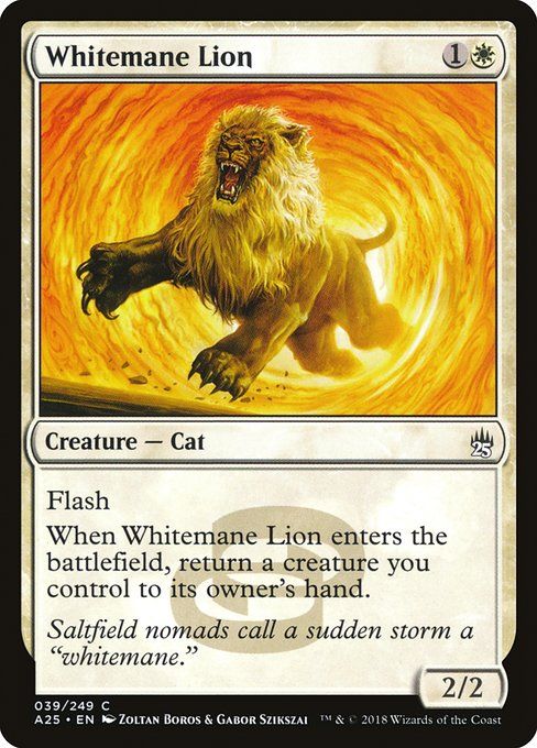 Carta MTG-Whitemane Lion-Masters 25-39-EN-NM-C