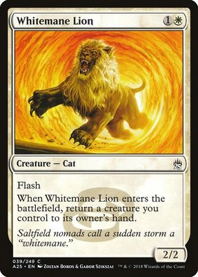 Carta MTG-Whitemane Lion-Masters 25-39-EN-NM-C Foil