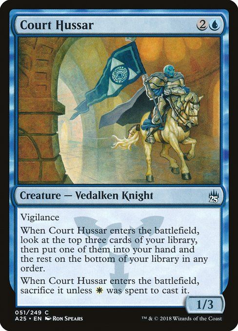 Carta MTG-Court Hussar-Masters 25-51-EN-NM-C