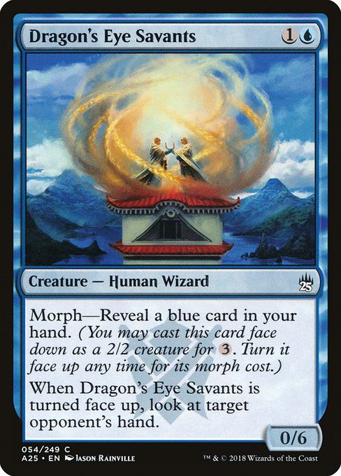 Carta MTG-Dragon's Eye Savants-Masters 25-54-EN-NM-C Foil