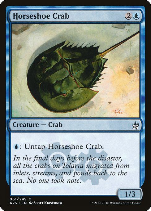 Carta MTG-Horseshoe Crab-Masters 25-61-EN-NM-C Foil