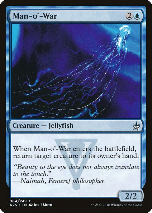 Carta MTG-Man-o'-War-Masters 25-64-EN-NM-C Foil