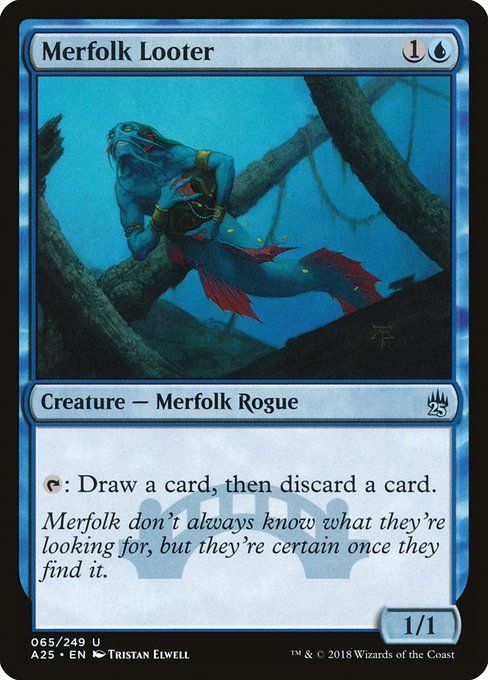 Carta MTG-Merfolk Looter-Masters 25-65-EN-NM-U
