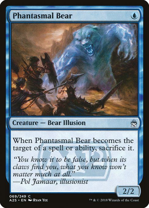 Carta MTG-Phantasmal Bear-Masters 25-69-EN-NM-C