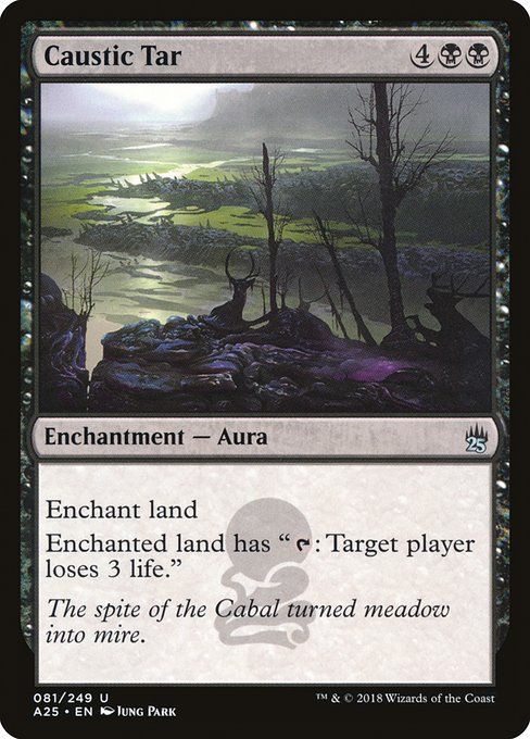 Carta MTG-Caustic Tar-Masters 25-81-EN-NM-U Foil