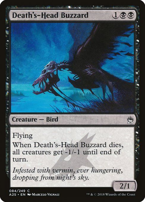Carta MTG-Death's-Head Buzzard-Masters 25-84-EN-NM-C Foil