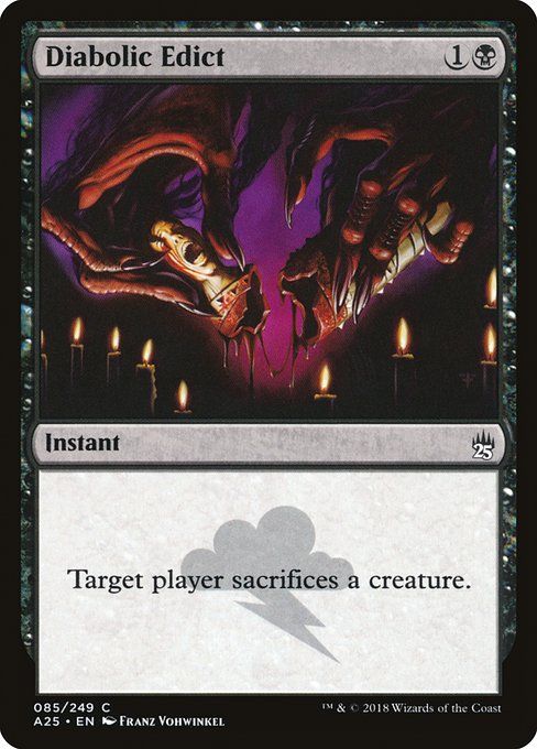 Carta MTG-Diabolic Edict-Masters 25-85-EN-NM-C
