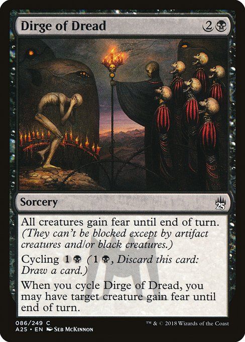 Carta MTG-Dirge of Dread-Masters 25-86-EN-NM-C