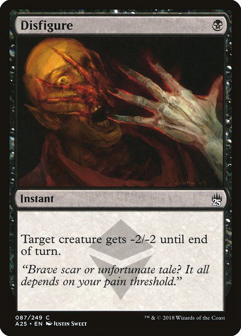 Carta MTG-Disfigure-Masters 25-87-EN-NM-C Foil