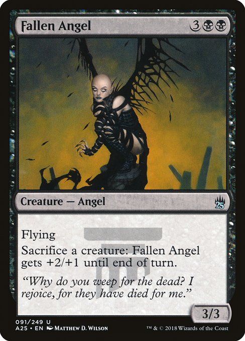 Carta MTG-Fallen Angel-Masters 25-91-EN-NM-U