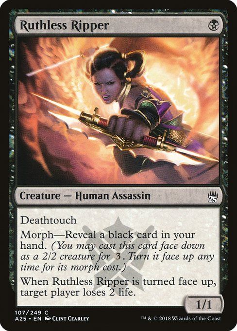 Carta MTG-Ruthless Ripper-Masters 25-107-EN-NM-C Foil