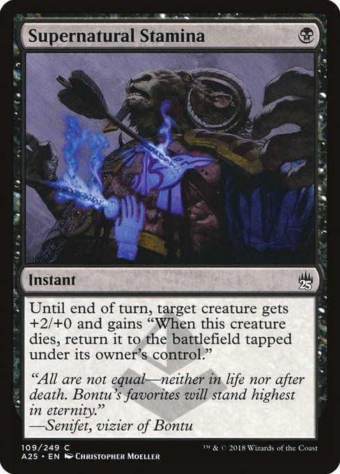Carta MTG-Supernatural Stamina-Masters 25-109-EN-NM-C