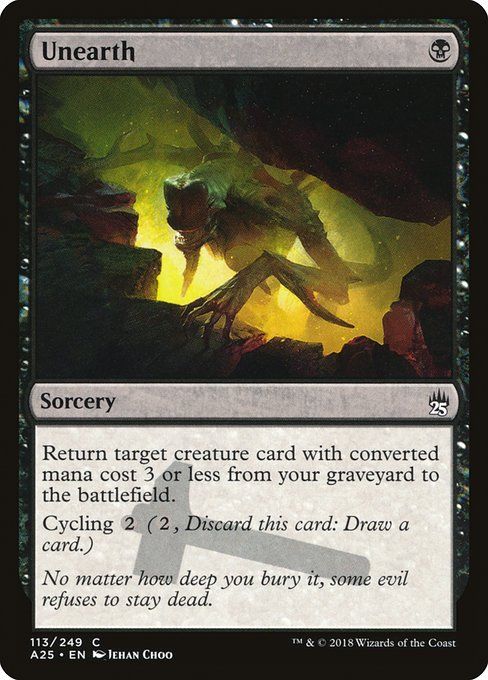 Carta MTG-Unearth-Masters 25-113-EN-NM-C