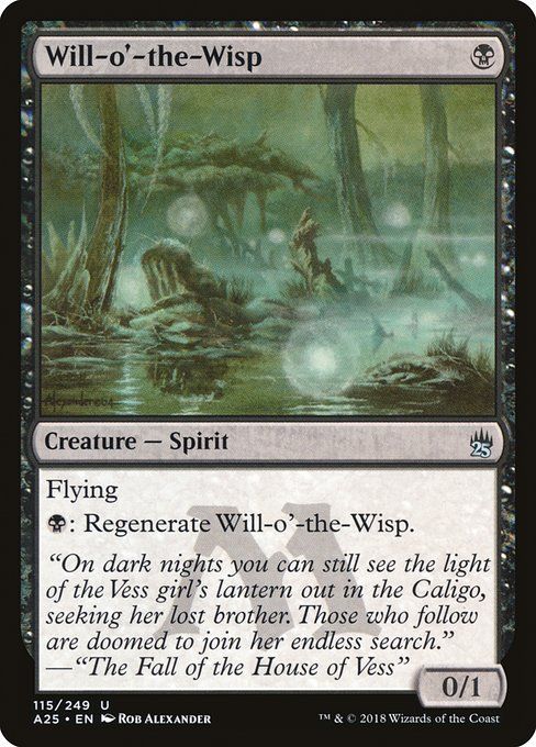 Carta MTG-Will-o'-the-Wisp-Masters 25-115-EN-NM-U