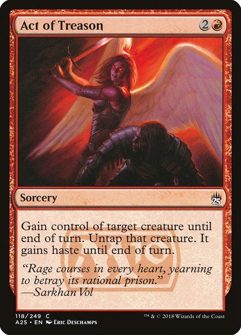 Carta MTG-Act of Treason-Masters 25-118-EN-NM-C