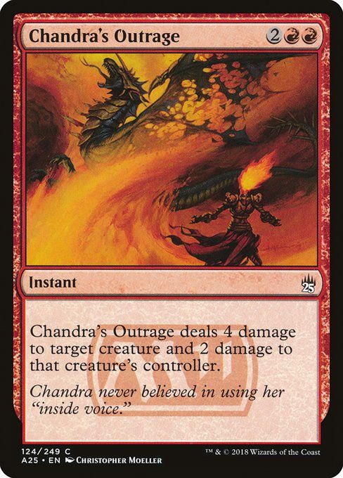 Carta MTG-Chandra's Outrage-Masters 25-124-EN-NM-C