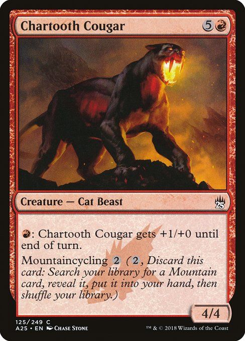 Carta MTG-Chartooth Cougar-Masters 25-125-EN-NM-C Foil