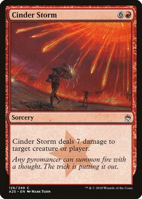Carta MTG-Cinder Storm-Masters 25-126-EN-NM-C Carta MTG-Cinder Storm-Masters 25-126-EN-NM-C