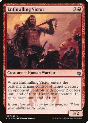Carta MTG-Enthralling Victor-Masters 25-129-EN-NM-U Carta MTG-Enthralling Victor-Masters 25-129-EN-NM-U