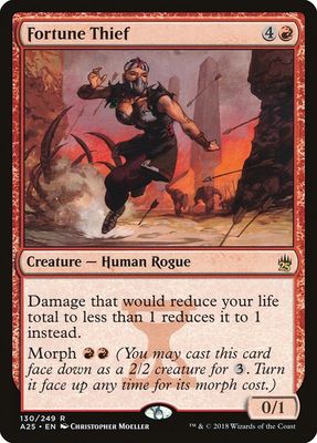 Carta MTG-Fortune Thief-Masters 25-130-EN-NM-R Foil Carta MTG-Fortune Thief-Masters 25-130-EN-NM-R Foil