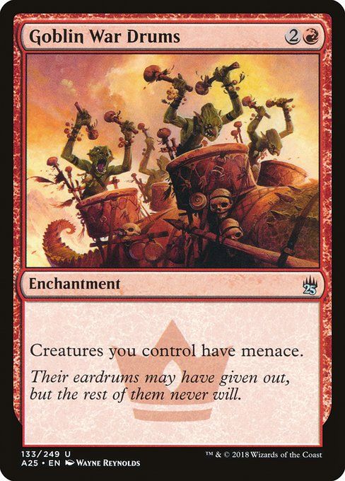 Carta MTG-Goblin War Drums-Masters 25-133-EN-NM-U