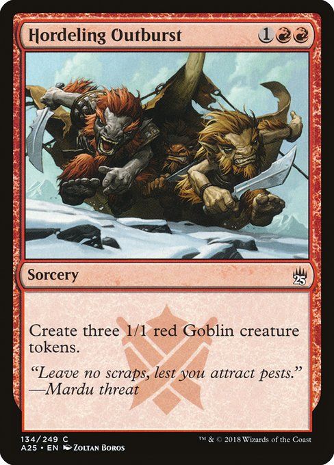 Carta MTG-Hordeling Outburst-Masters 25-134-EN-NM-C Foil