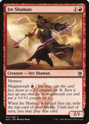 Carta MTG-Ire Shaman-Masters 25-137-EN-NM-U Carta MTG-Ire Shaman-Masters 25-137-EN-NM-U