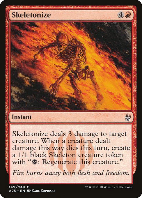 Carta MTG-Skeletonize-Masters 25-149-EN-NM-C